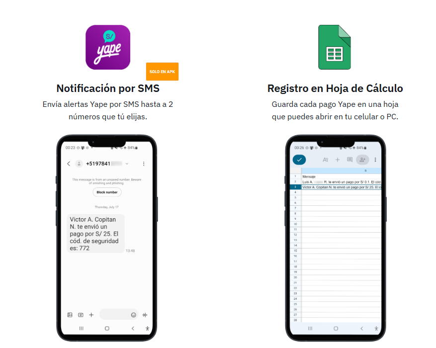 Registro y notificaciones FastPay